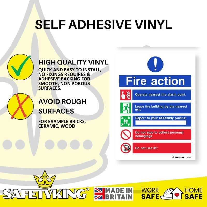 Load image into Gallery viewer, SAFETYKING® 33 Piece Fire Safety Signage Kit | Fire Exit Signs 30cm x 10cm | Self Adhesive Stickers | Fire Exit Signs | Fire Exit Stickers | Fire Exit Safety Pack | Fire Exit Keep Clear sign
