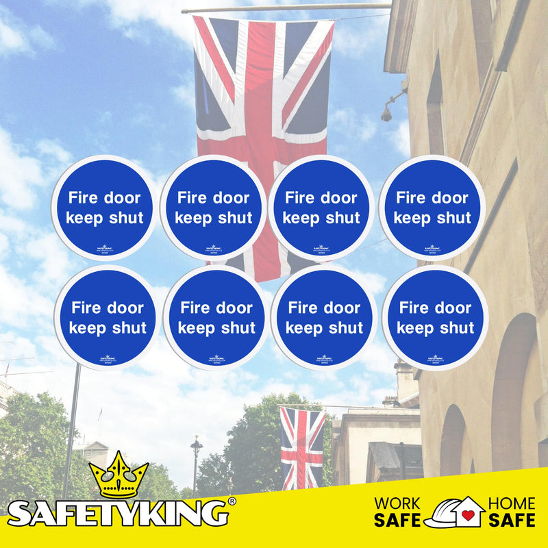 Load image into Gallery viewer, SAFETYKING® 28 Piece Fire Safety Signs Kit | Fire Exit Signs | Self Adhesive Stickers | Fire Exit Signs | Fire Exit Stickers | Fire Exit Safety Pack | Fire Exit Keep Clear sign
